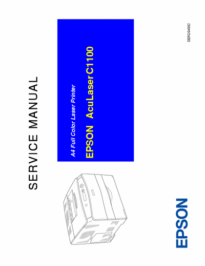 Epson C1100 Epson Aculaser C1100 Service Manual Rev B